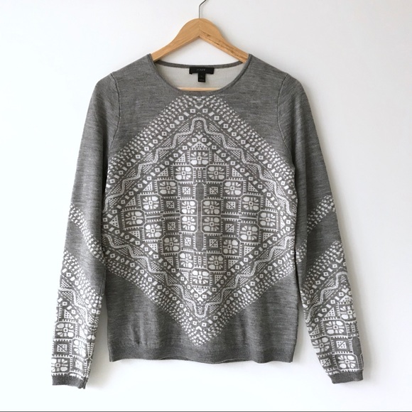 J.Crew 100% Merino Wool “Scarf” Sweater - Picture 2 of 11